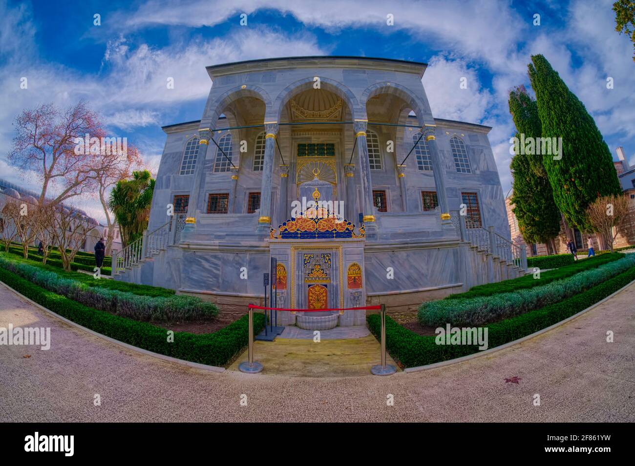 Der Topkapı Palast ‘Cannon Gate Palace' ist ein großes Museum im Osten des Istanbuler Stadtteils Fatih in der Türkei. Im 15. Und 16. Jahrhundert Stockfoto