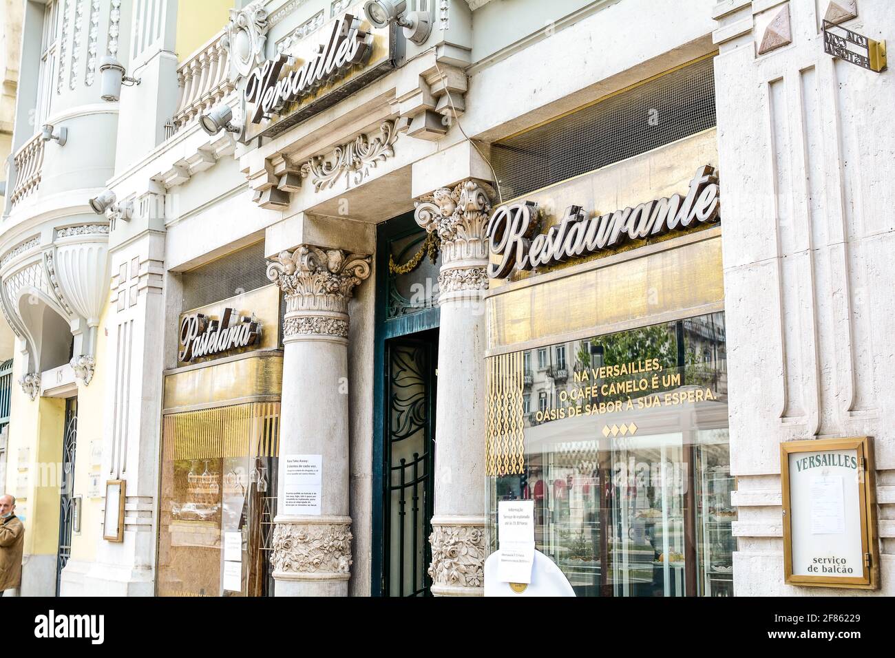 Restaurant Pastellaria Versailles in Lissabon, Portugal Stockfoto