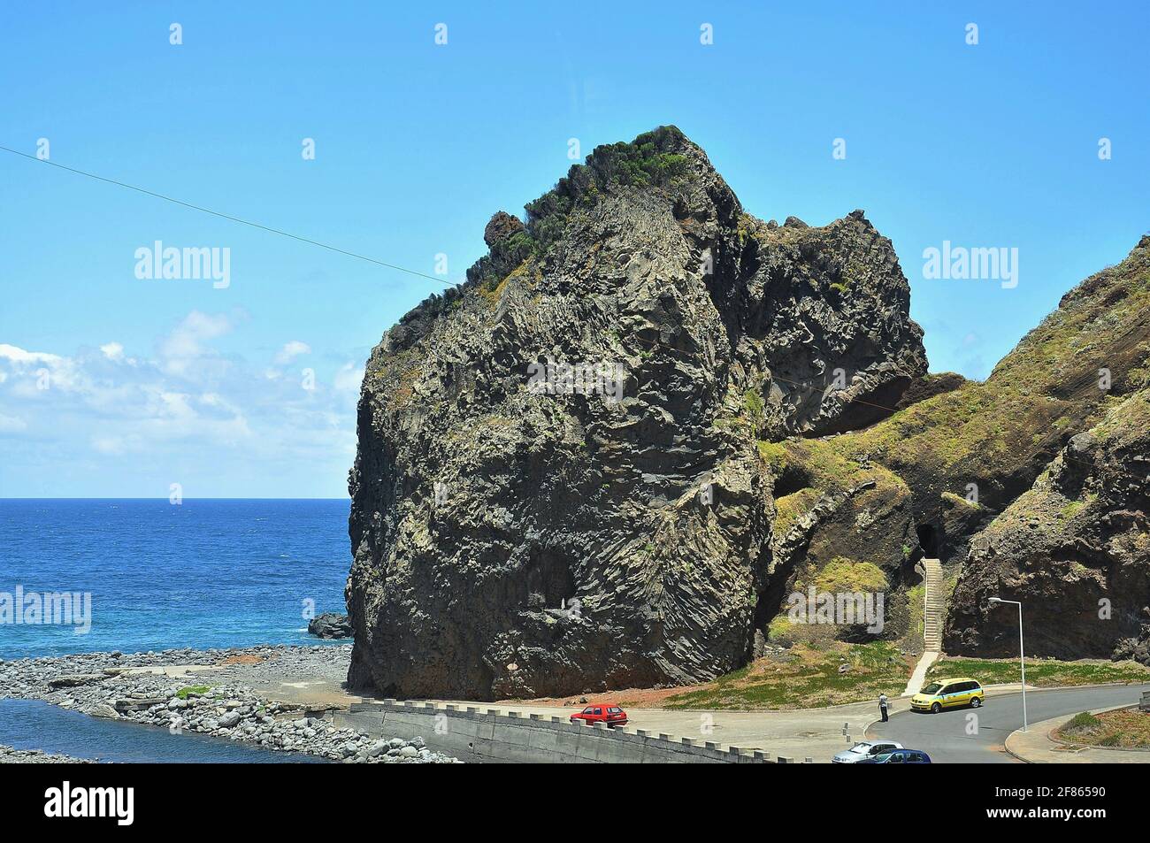 Ribeira da Janela in der Gemeinde Porto Moniz, Madeira, Portugal Stockfoto