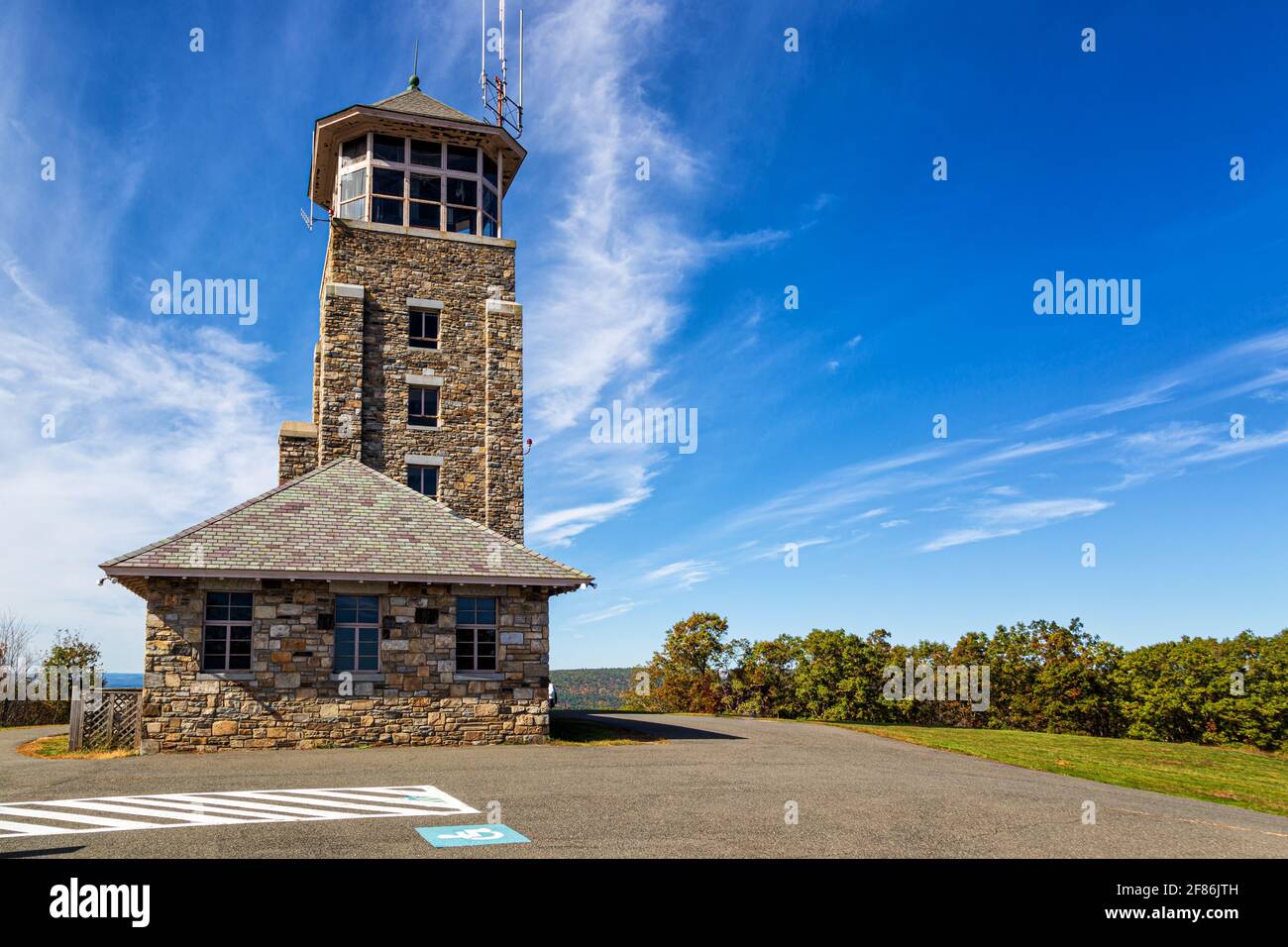Herbstsaison im Westen von Massachusetts Stockfoto