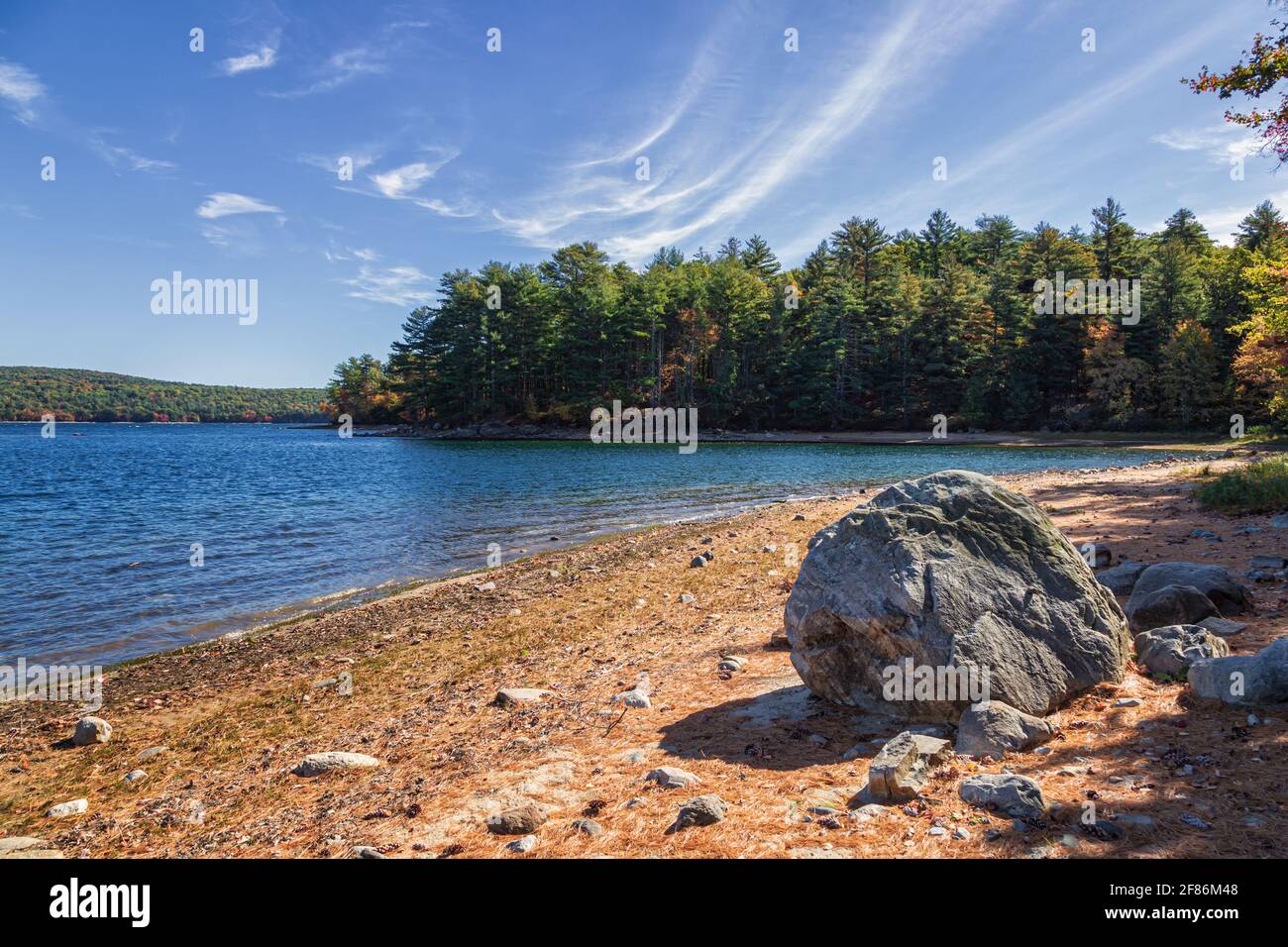 Herbstsaison im Westen von Massachusetts Stockfoto