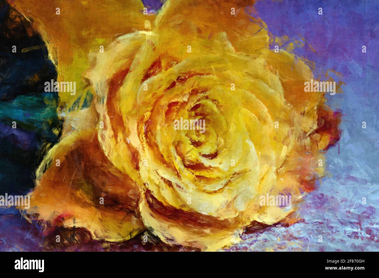 Blüten mit malerischer Wirkung Stockfoto