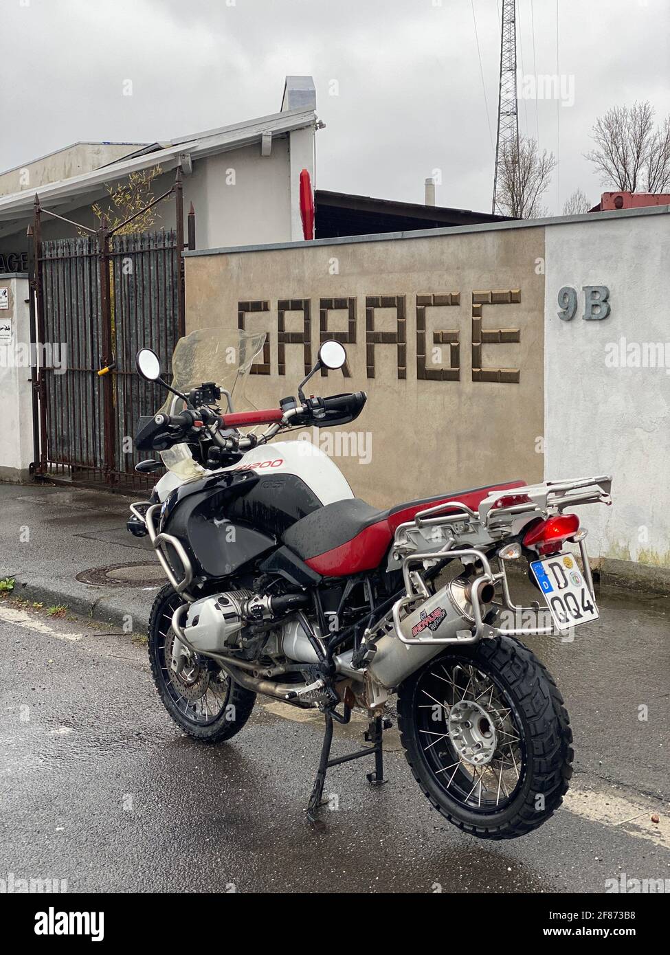 Motorrad BMW GS 1200 Adventure Modell 2006 Luftgekühlt Stockfoto