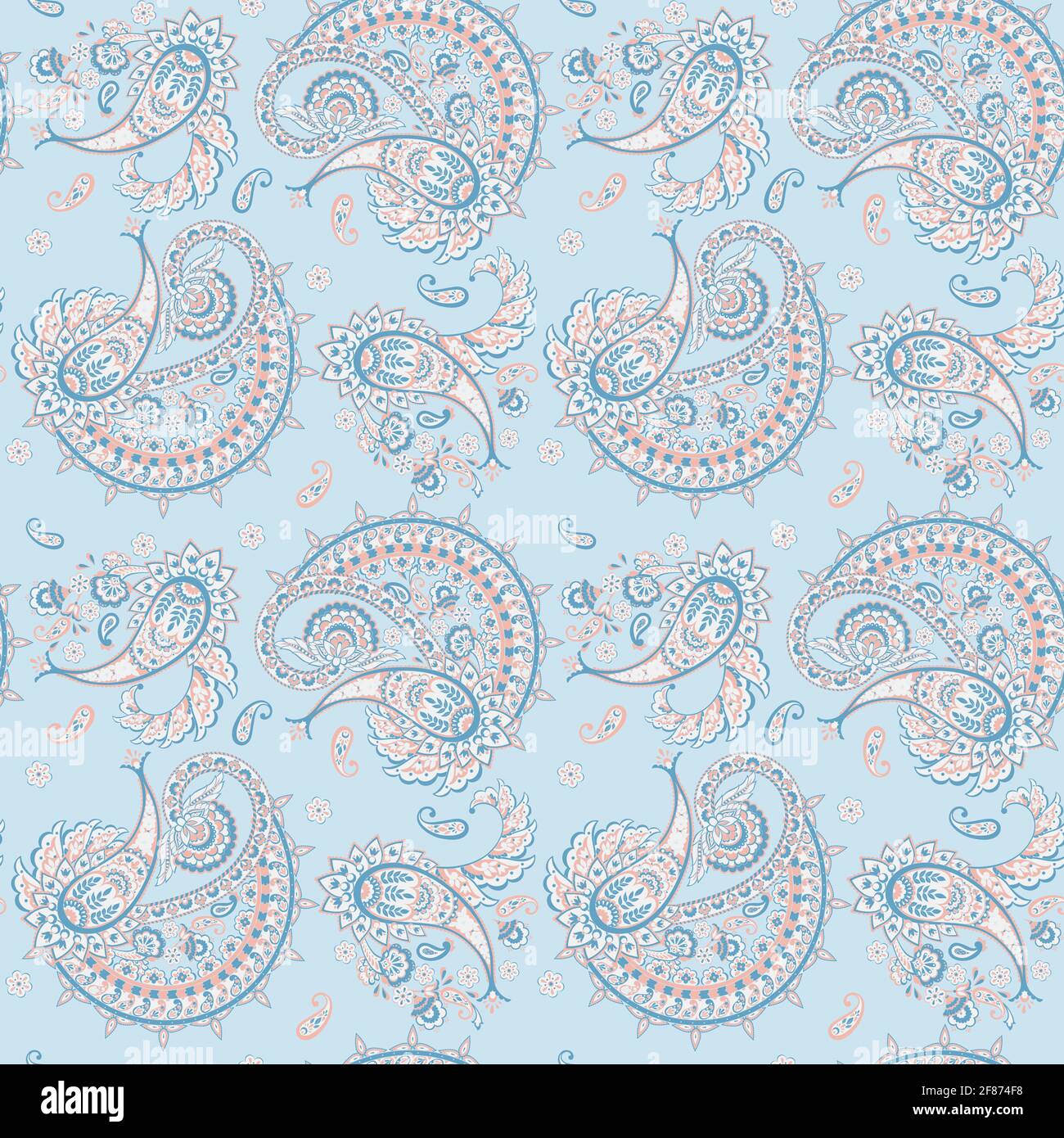 Paisley Ornamental nahtlose Muster. kalamkari Vektor Stoff Hintergrund Stock Vektor