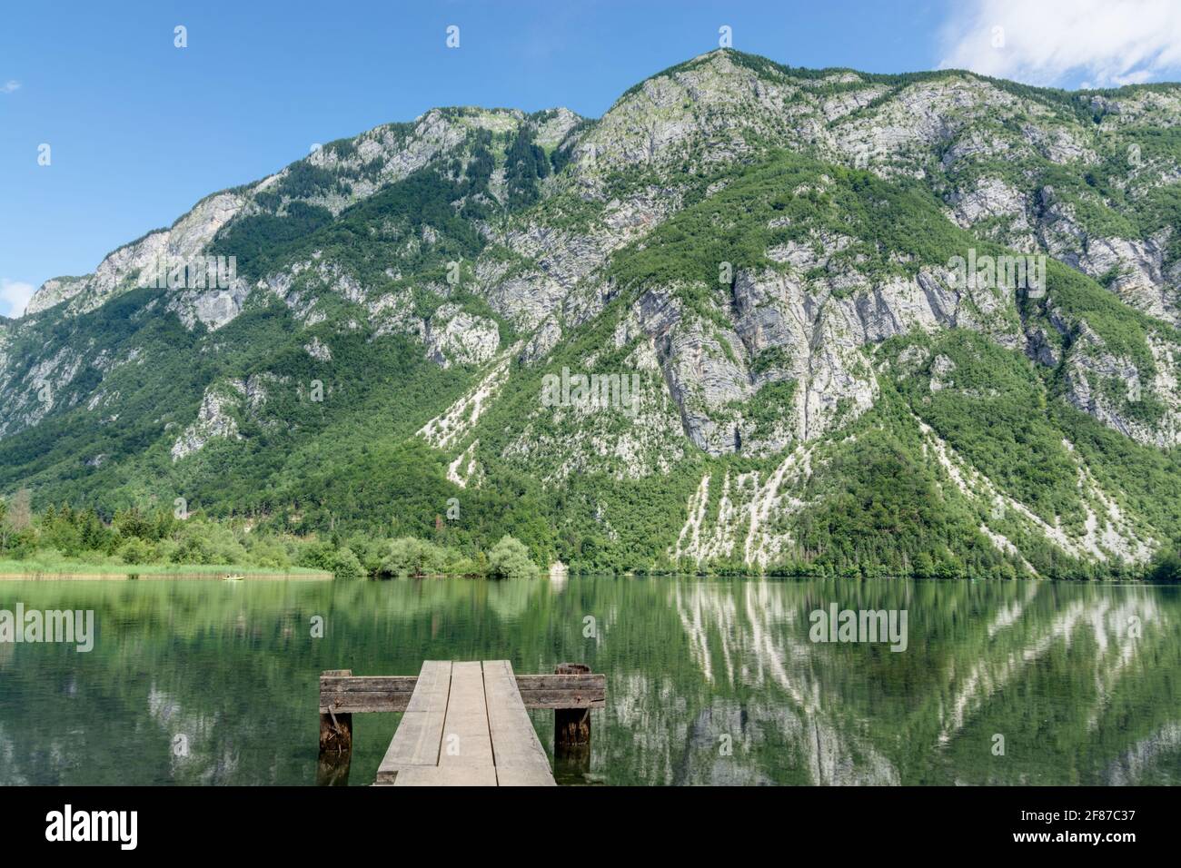 Lake Bohinj, Slowenien Stockfoto