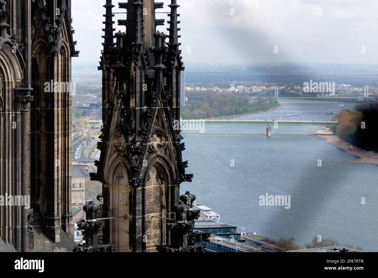 Blick vom Kölner Dom Stockfoto