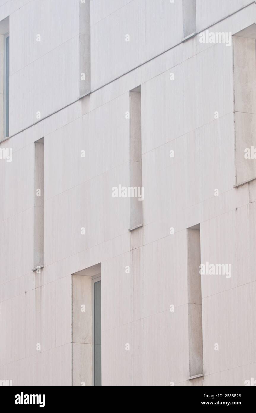 Minimalismus Architektur-Street-Fotografie in Straßburg Stadt im Frühjahr 2021 während Covid-Zeit Stockfoto