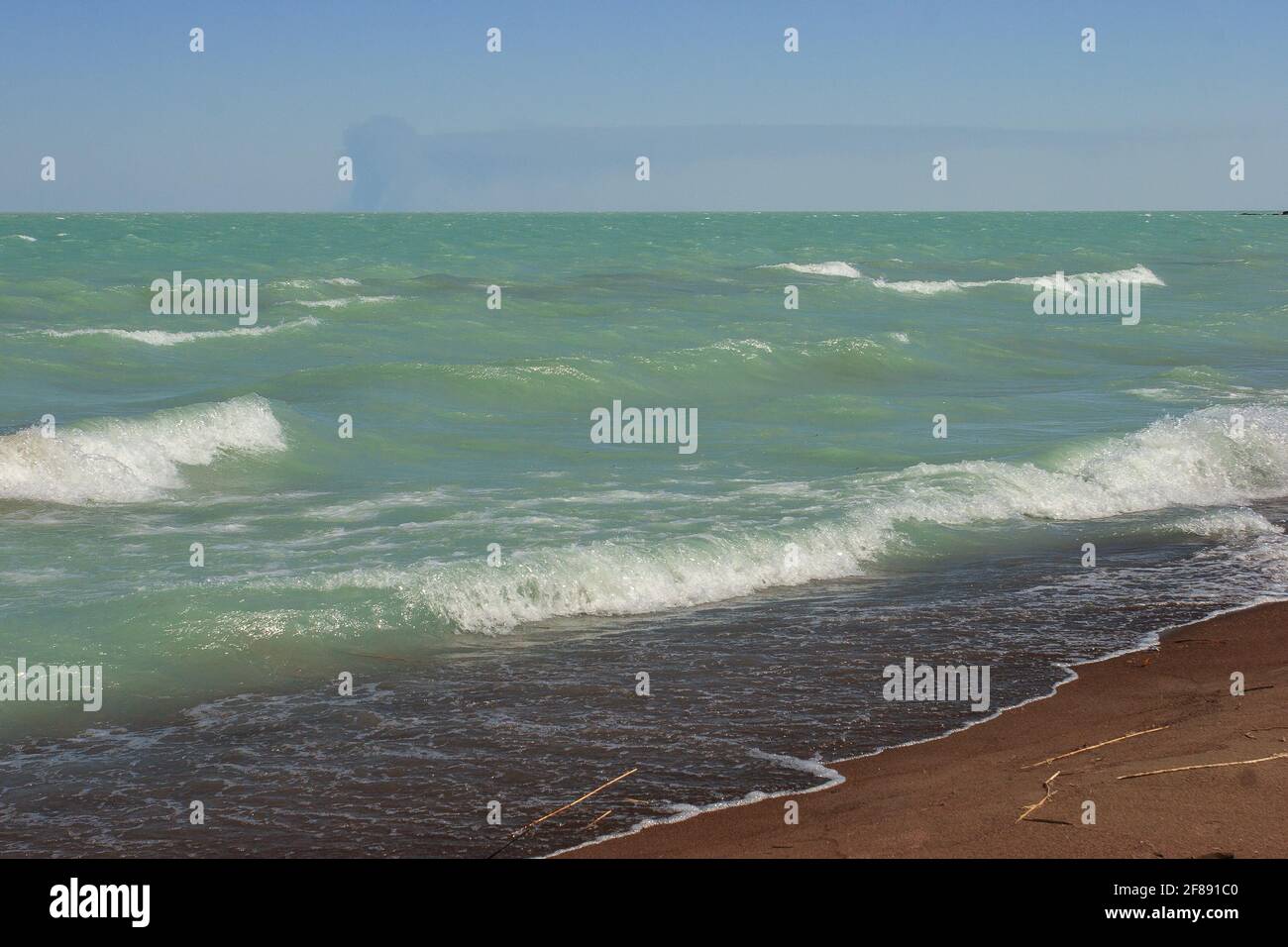 Balkhash See. Karaganda. Kasachstan. Stockfoto