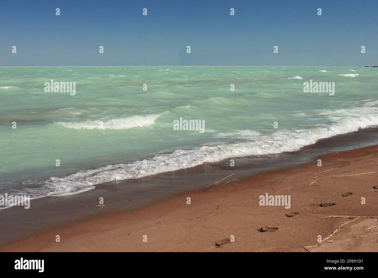 Balkhash See. Karaganda. Kasachstan. Stockfoto