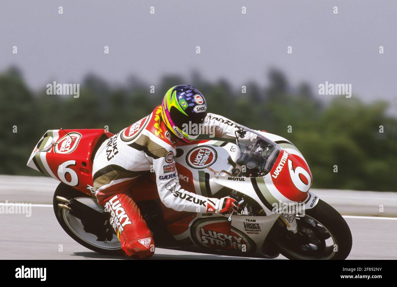 Alex Barros (BRA) Suzuki, Malaysischer GP 1994, Shah Alam Stockfoto