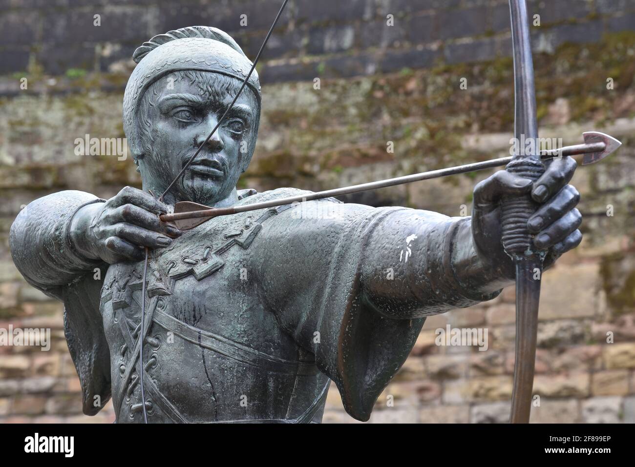 Robin Hood in Nottingham Stockfoto