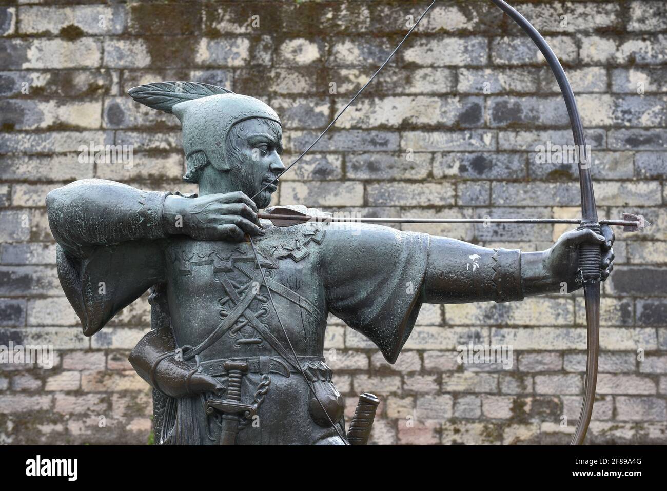 Robin Hood in Nottingham Stockfoto
