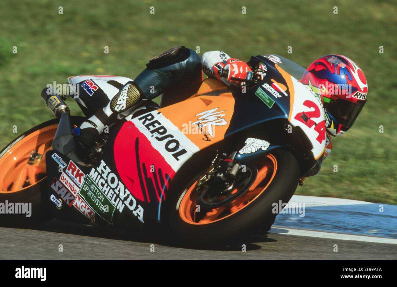 Takuma Aoki,(JPN), Honda 500, Tschechische Republik Moto GP 1997, Brünn Stockfoto