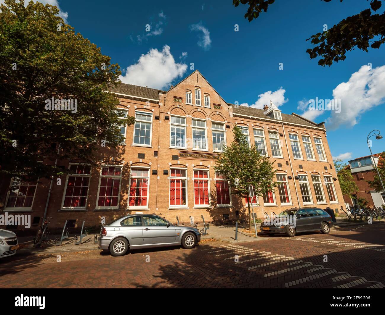 Fassade der Lager onderwijs Schule Nr. 1 in Haarlem Tetterodestraat 66 Stockfoto