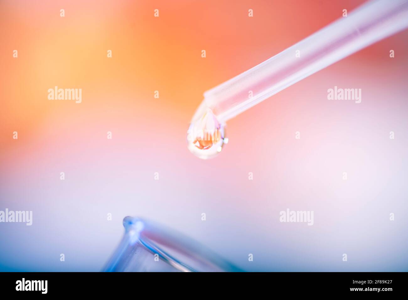 Knstliche Befruchtung. Reagenzglas Baby, IVF. Auf der Spitze der Nadel  Tropfen Spritze mit der Silhouette des Baby-Embryos Stockfotografie - Alamy