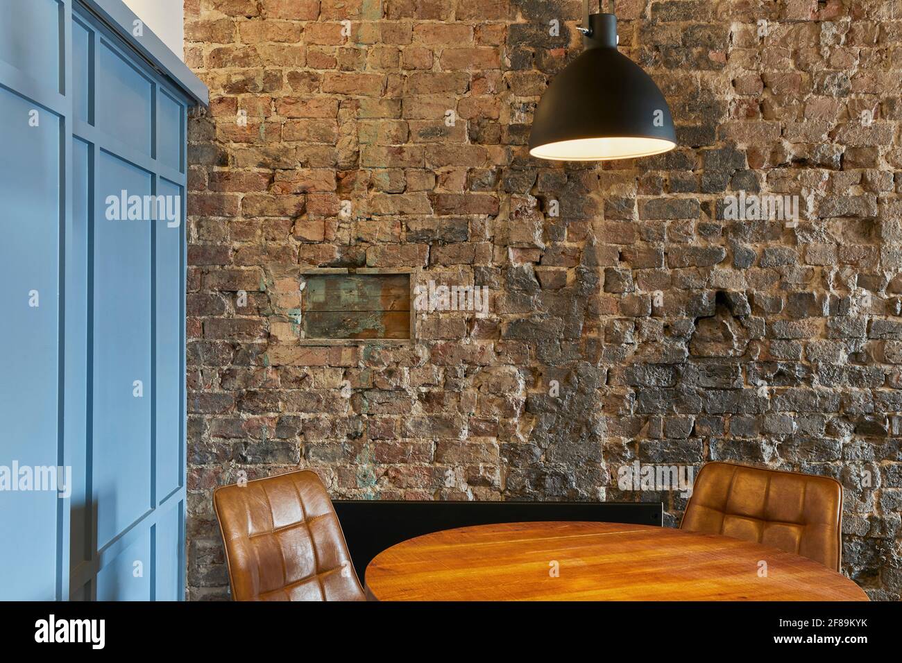 Innenraum des Untersuchungsbereichs. Lattern Student Accommodation, Liverpool, Großbritannien. Architekt: Naomi Cleaver, 2020. Stockfoto
