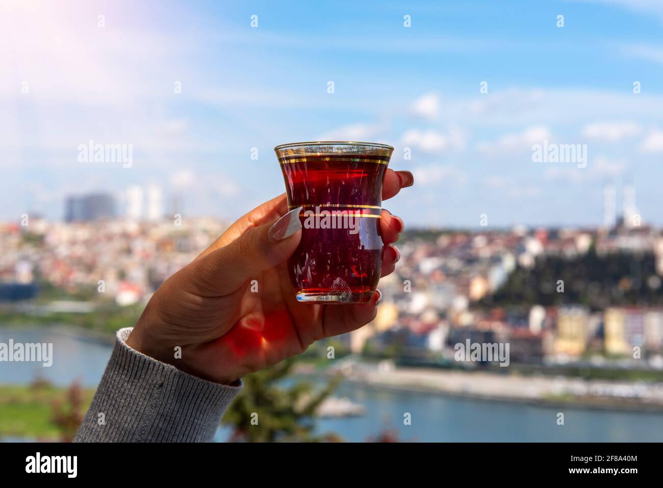 Türkische traditionelle tes Stockfoto