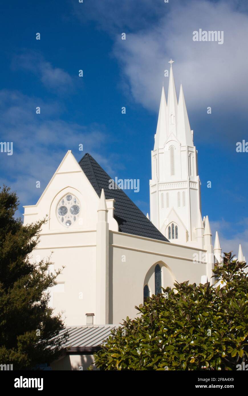 Palmerston North, Neuseeland - 30. Juli 2018: Katholische Kathedrale Stockfoto