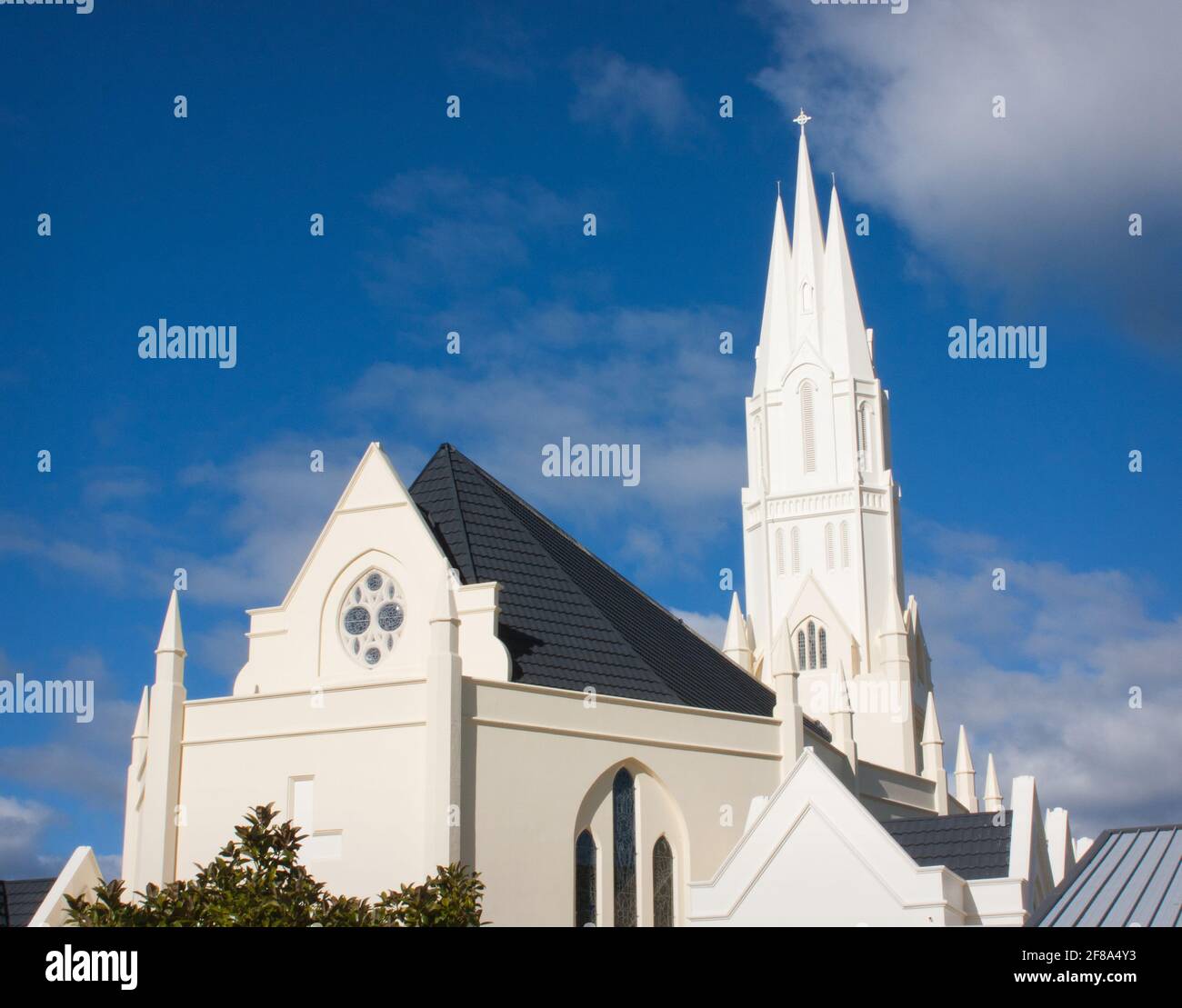 Palmerston North, Neuseeland - 30. Juli 2018: Katholische Kathedrale Stockfoto
