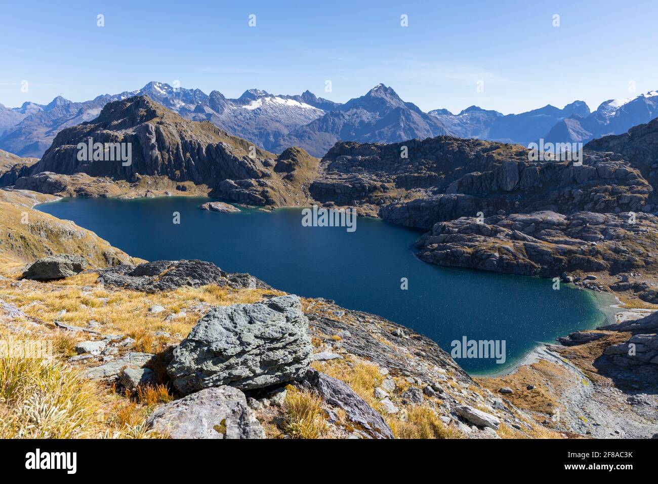 Alpine Lake - Lake Wilson, Neuseeland Stockfoto