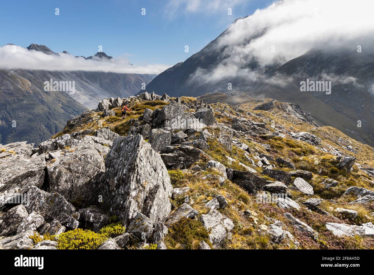 Rocky Ridgeline, Neuseeland Stockfoto