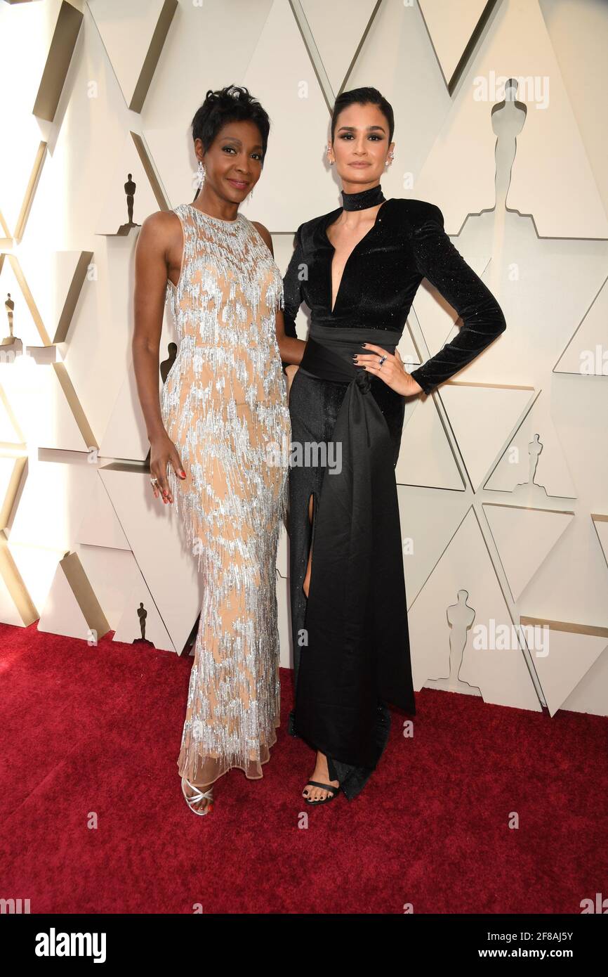 Roshumba Williams, Caroline Riberio kommt zu den 91. Annual Academy Awards, Oscars, die im Dolby Theater in Hollywood, Kalifornien, am Sonntag, den 24. Februar 2019 stattfinden Foto von Jennifer Graylock-Graylock.com 917-519-7666 Stockfoto