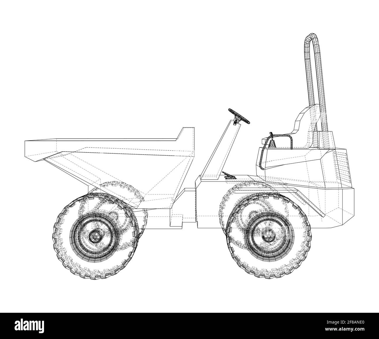 Kipper Truck. Vektor Stock Vektor