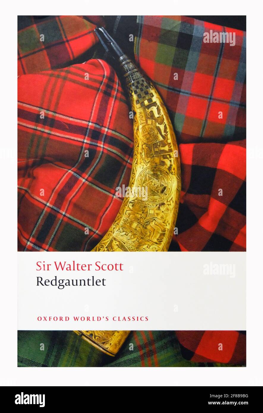 Buchcover „Redgauntlet“ von Sir Walter Scott. Stockfoto