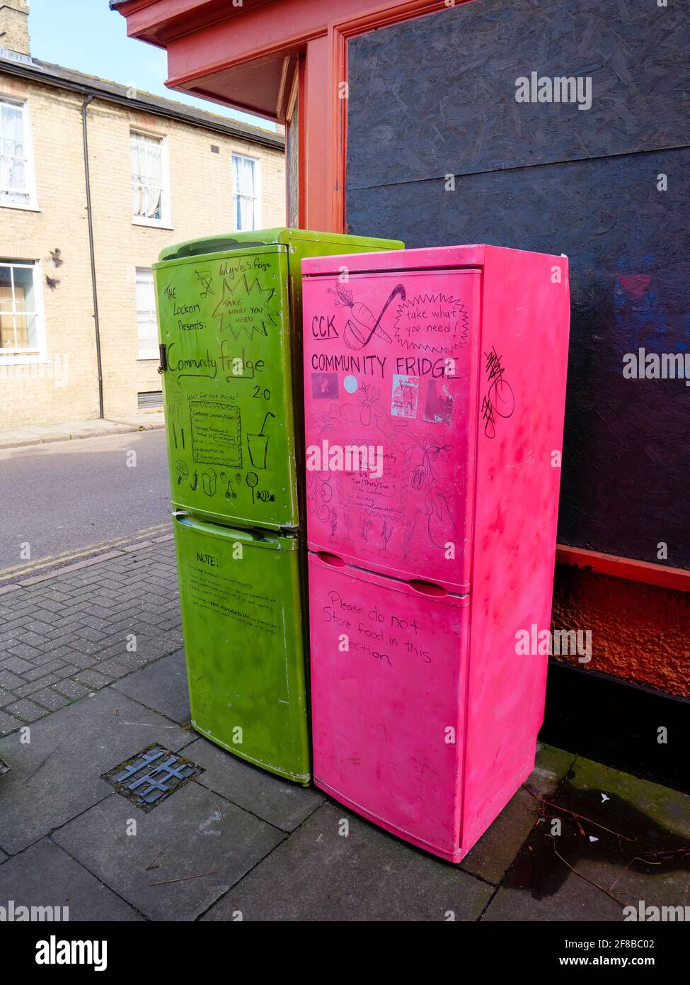 Cambridge, Cambridgeshire 12/04/2021 The Hopbine Pub in Fair Street, Cambridge, das in eine Squat verwandelt und in The LockOn umbenannt wurde. Bild: Stockfoto
