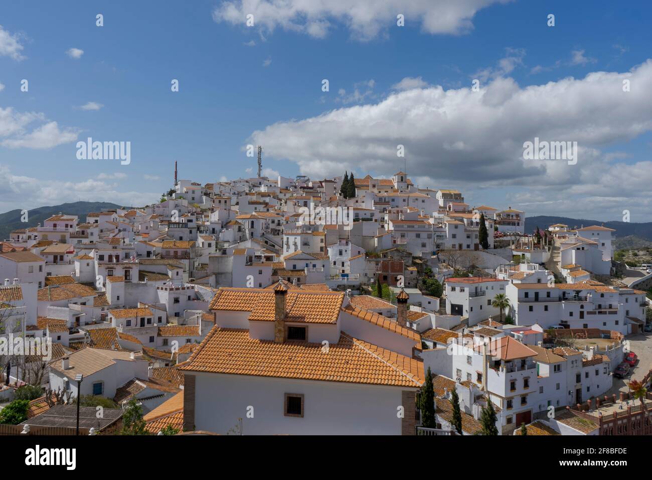 Gemeinde Comares in der Region Axarquia in Malaga, Andalusien Stockfoto