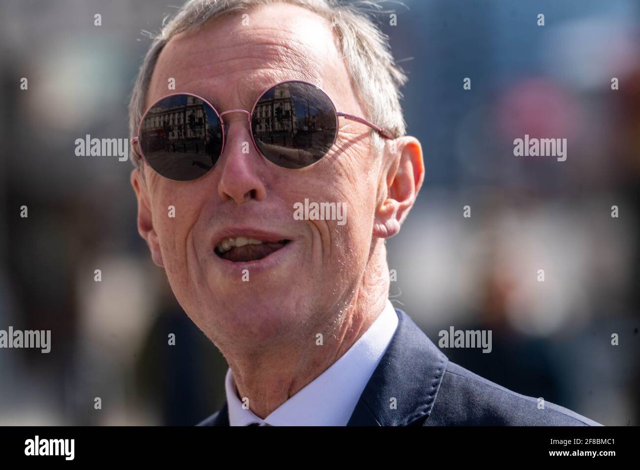London, Großbritannien. April 2021. Nigel Evans konservativer Parlamentsabgeordneter für Ribble Valley vor dem Unterhaus Kredit: Ian Davidson/Alamy Live News Stockfoto