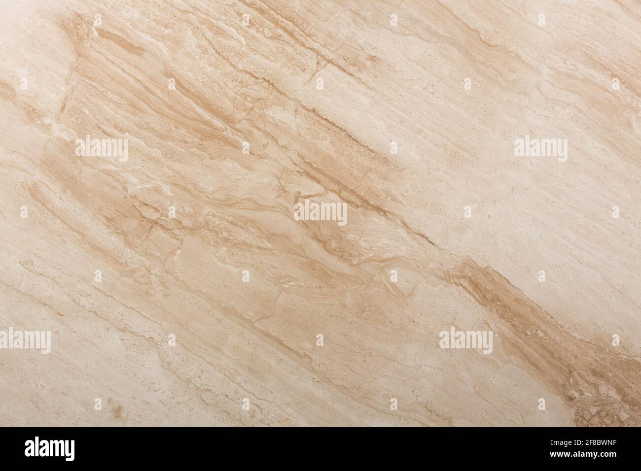 Neue Travertin-Textur für Ihr persönliches Design in natürlichen Farben. Stockfoto