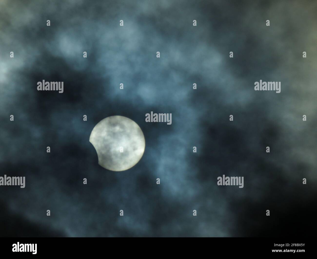 Sonnenfinsternis in Madagaskar Stockfoto