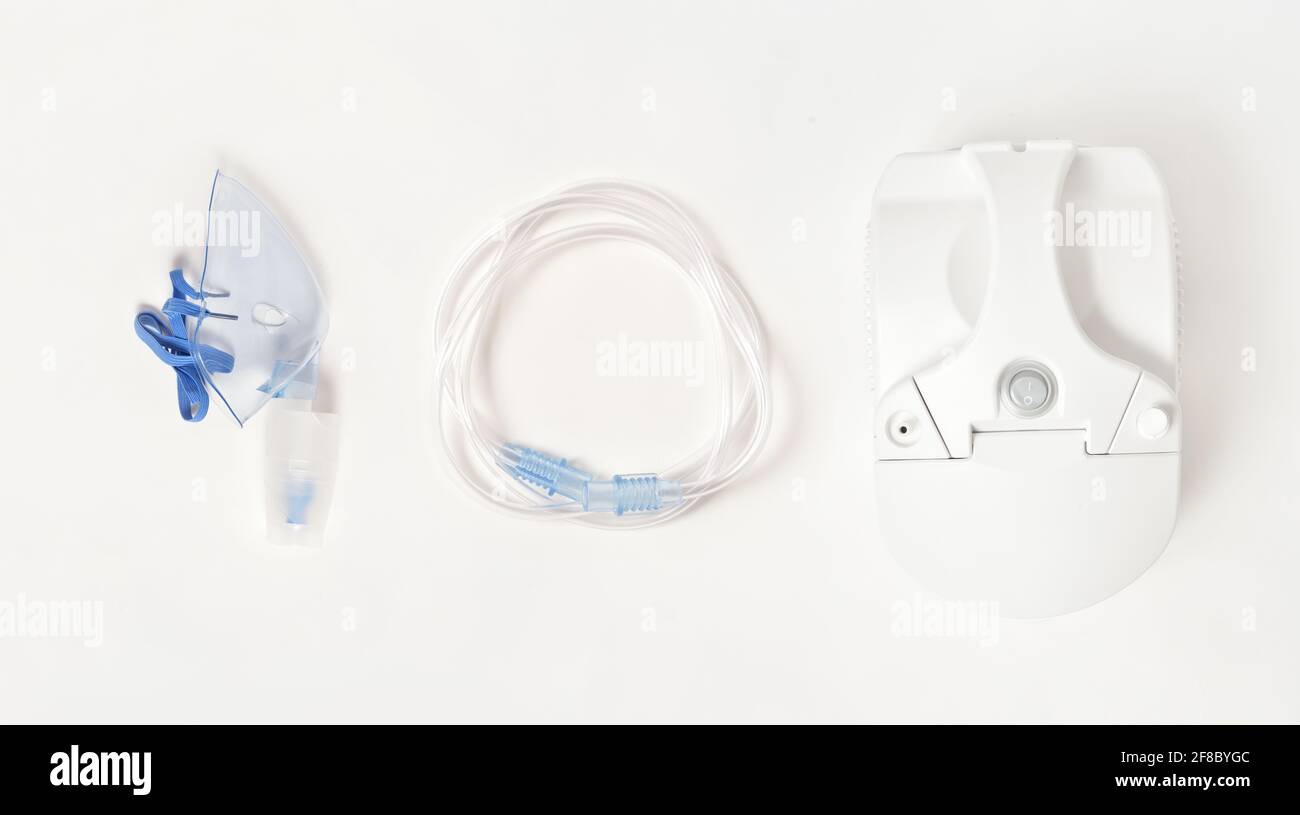 Inhalator-Kompressor-Kit für Inhalation und Behandlung Stockfoto