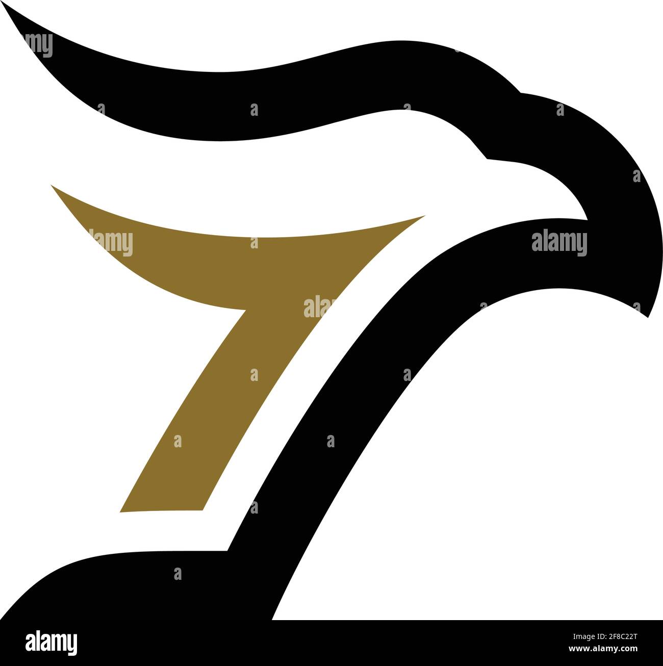 Abstraktes Adler Buchstabe P Logo Symbol Vektor Konzept Grafikdesign Stock Vektor