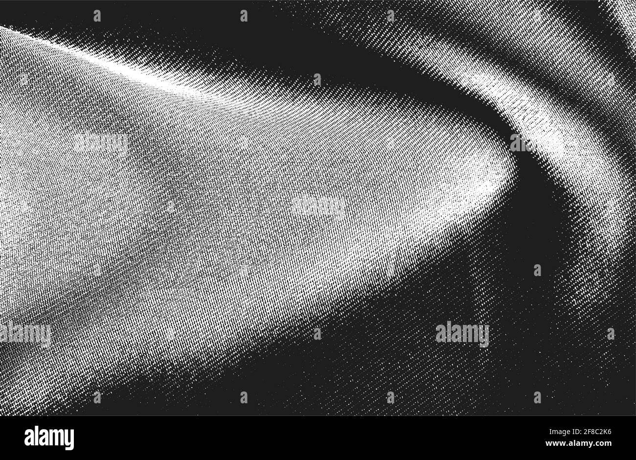 Verzweifelte Overlay-Textur von Webstoff. Grunge Hintergrund. Abstrakte Halbton-Vektor-Illustration Stock Vektor