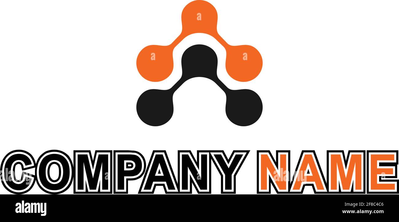 Abstrakter Buchstabe EIN Datenlogo Symbol Vektor Konzept Grafikdesign Stock Vektor