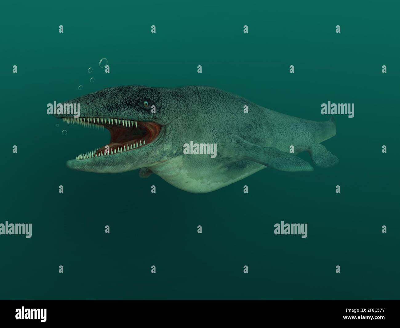 Mosasaurus Stockfoto