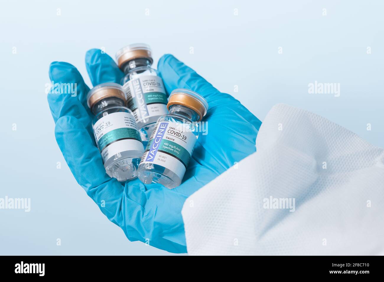sars-Impfstoff Stockfoto
