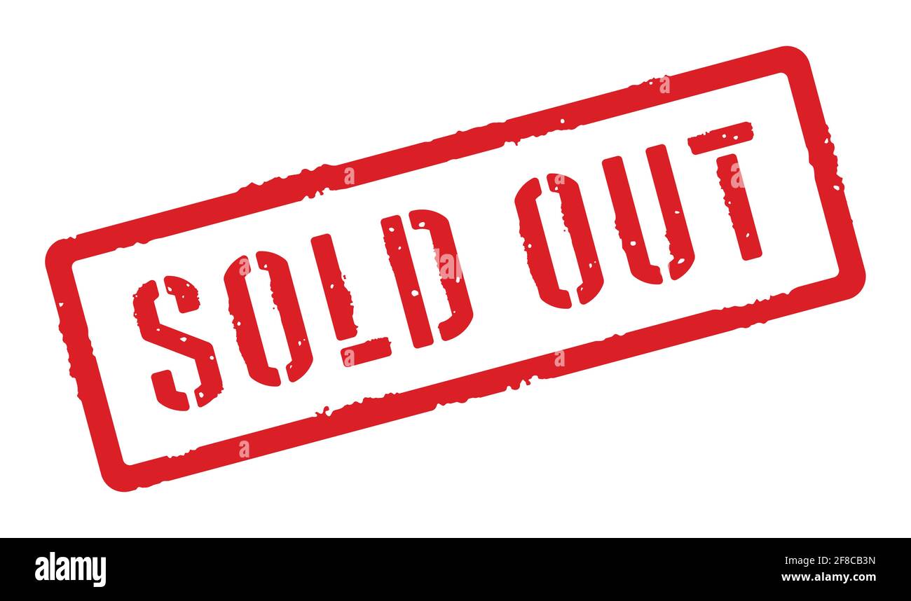 Ausverkaufte Stempel Vektorgrafik Stock Vektor