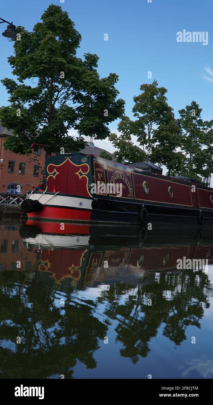 Coventry Kanal-Becken Stockfoto