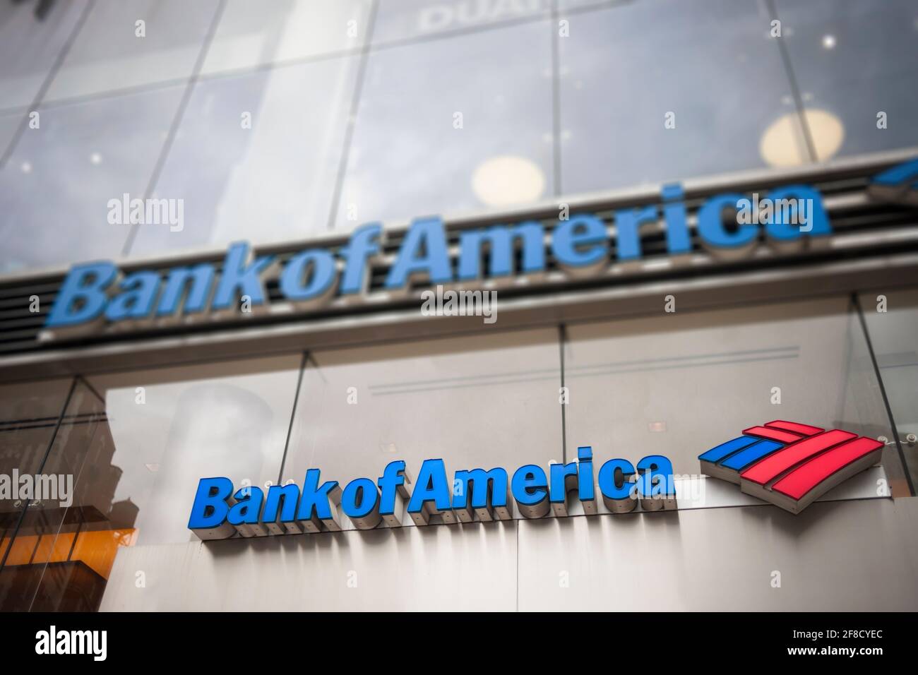 New York, USA. Juli 2017. Eine Zweigstelle der Bank of America in New York am Samstag, den 29. Juli 2017. (Foto von Richard B. Levine) Quelle: SIPA USA/Alamy Live News Stockfoto