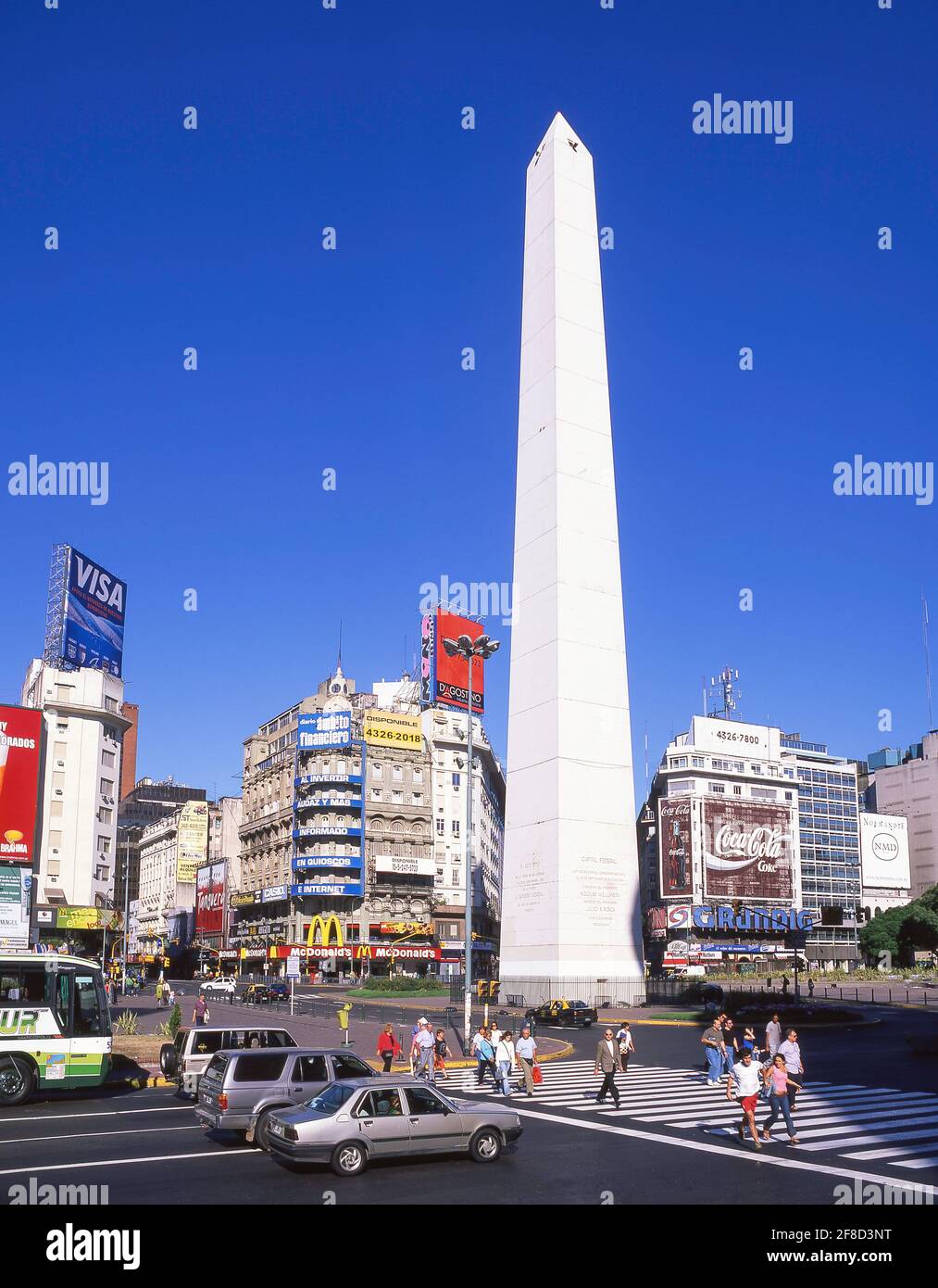 Obelisk In Avenue 9 De Julio, El Centro, Buenos Aires, Argentinien Stockfoto