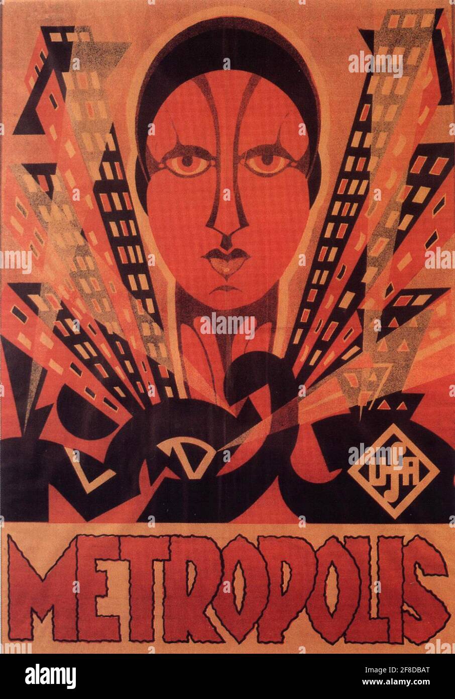 Ein Vintage Filmplakat für den Film Metropolis Stockfoto