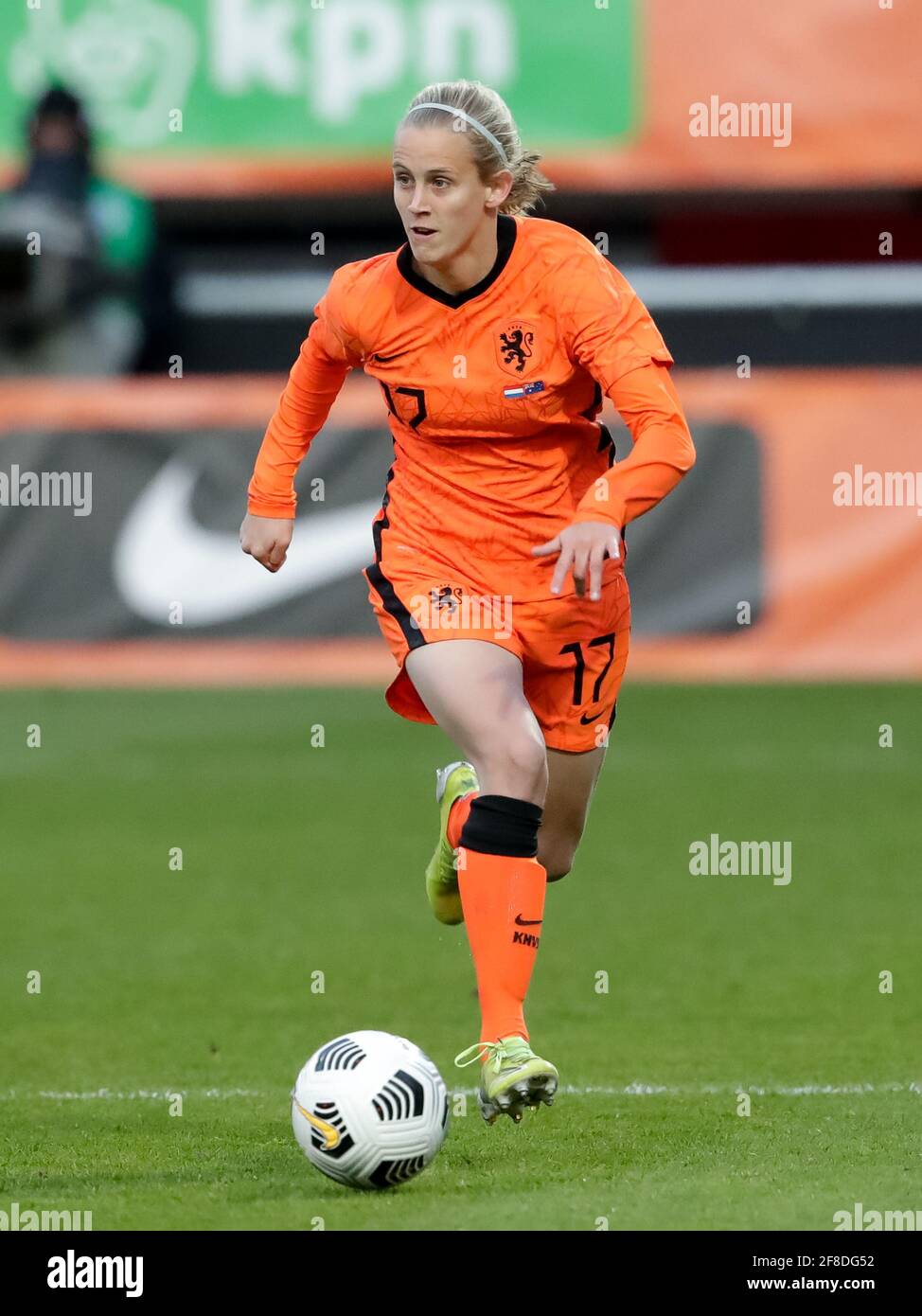 NIJMEGEN, NIEDERLANDE - 13. APRIL: Katja Snoeijs aus den Niederlanden während der Womens International Friendly between Netherlands and Australia am 13. April 2021 im Goffertstadion in Nijmegen, Niederlande (Foto: Broer van den Boom/Orange Picts) Stockfoto