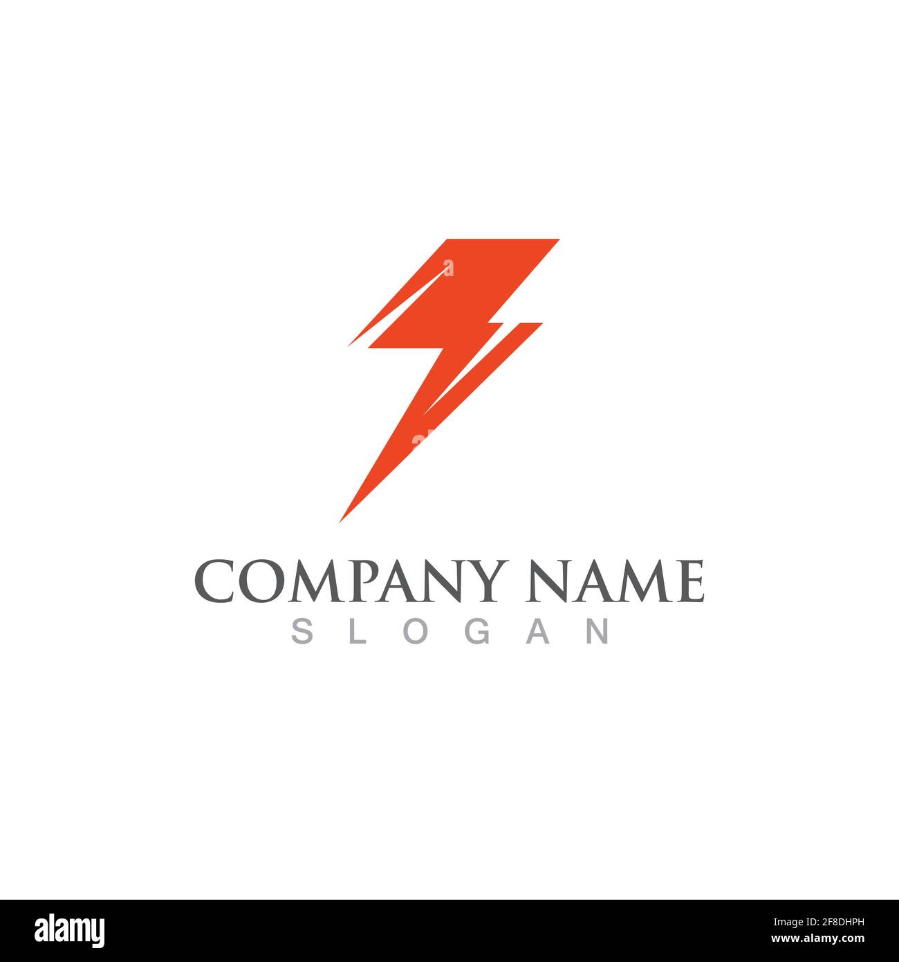 Thunderbolt-Logo und Symbolvektor Stock Vektor