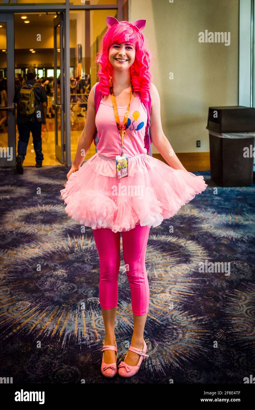 2017 comicon - Weibliche Herr der Ringe Figur? Stockfoto