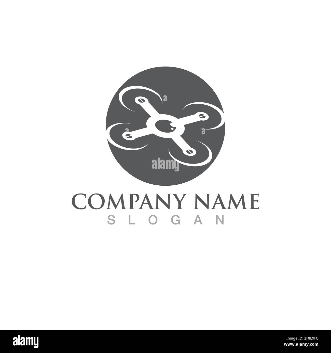 Drone logo Vektor Icon Design Illustration Stock Vektor