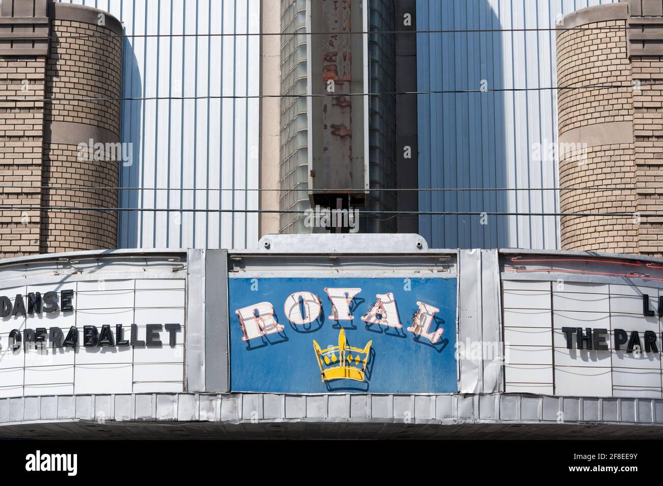 Das Royal Cinema oder Filmhaus vor der Renovierung Stockfoto