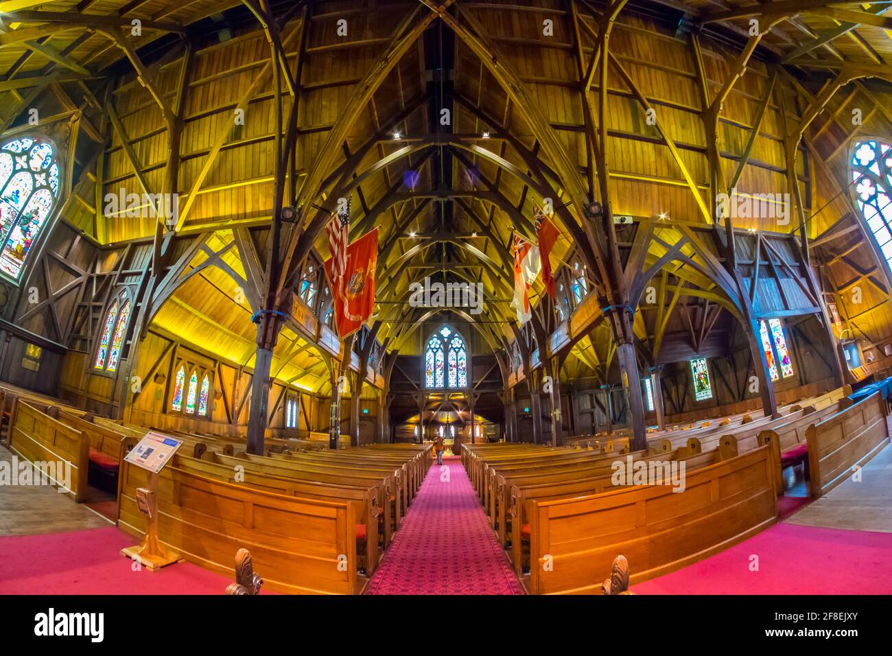 Die ehemalige Kathedrale ist nicht nur eines der besten Beispiele der neugotischen Architektur der Welt, sondern auch ein Fundort für viele interessante Geschichten Stockfoto